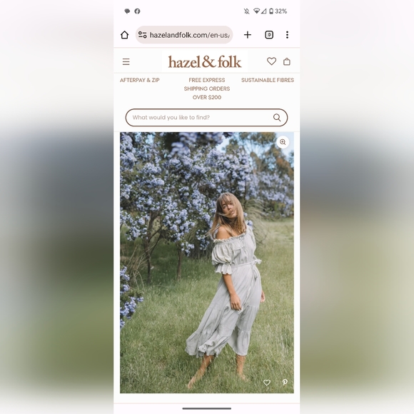 Hazel &Folk Emaline Gown Size 0/S Sage Green - Picture 4 of 7